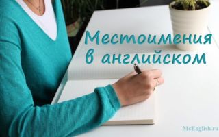 Местоимения в английском языке — Pronouns in English