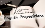 Предлоги в английском языке — English Prepositions