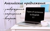 Английские предложения: утвердительные, отрицательные предложения, вопросы в английском языке