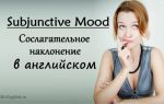 Сослагательное наклонение в английском — Subjunctive mood