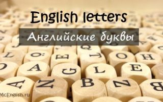 Английские буквы: названия и произношение английских букв