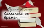 Согласование времен в английском языке (Sequence of Tenses)