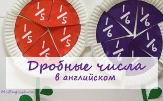 Названия простых и десятичных дробей на английском — Common and decimal fractions