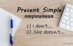 Present Simple отрицание (negative sentences): правила образования и употребления, примеры